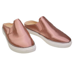 Botkier Pink Satin Slip On Sneaker SZ 8 Womens Hayden Comfort Mule Shoe Wedding